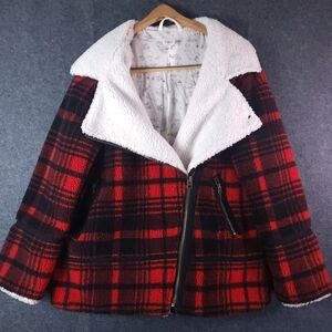 Faherty Red Buffalo Plaid Montana Sherpa Jacket Heritage Outdoors Lumberjack